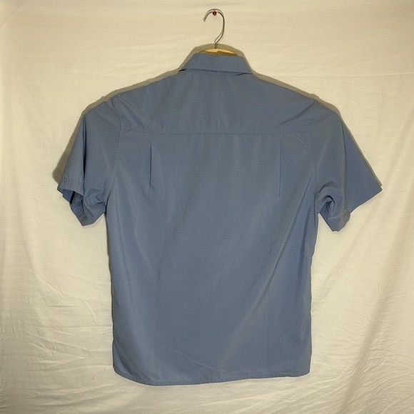Tilley Mens Button Down‎ Medium Short Sleeve Blue - Picture 6 of 6